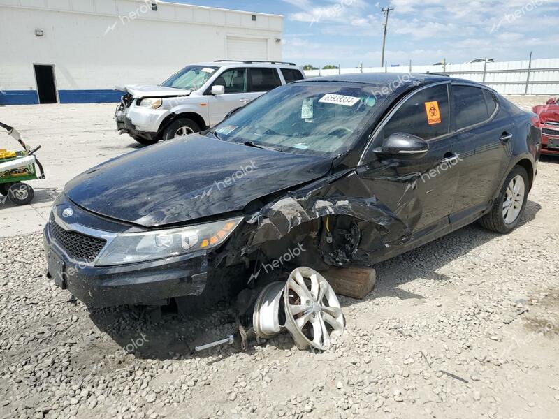 KIA OPTIMA EX 2013 black  gas 5XXGN4A77DG216533 photo #1