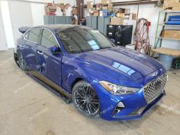 GENESIS G70 ADVANC 2019 blue  gas KMTG64LA8KU010880 photo #2