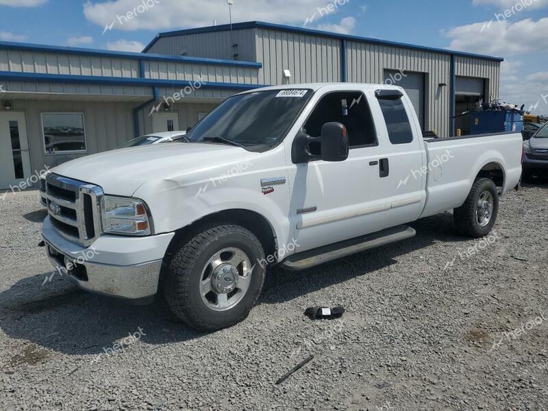 FORD F250 SUPER 2005 white  diesel 1FTSX20P65EB59838 photo #1