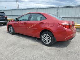 TOYOTA COROLLA L 2019 red  gas 2T1BURHE8KC154286 photo #3