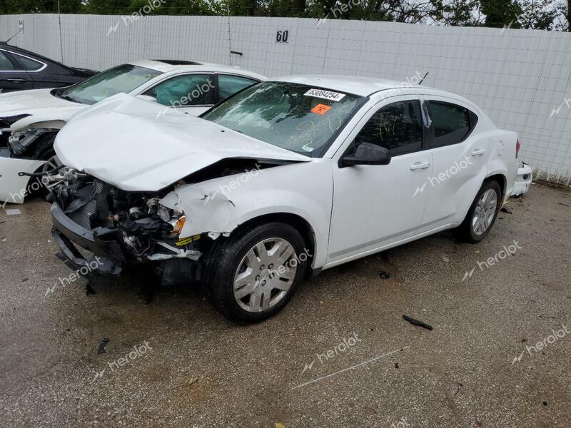 DODGE AVENGER SE 2013 white  gas 1C3CDZAB7DN710564 photo #1