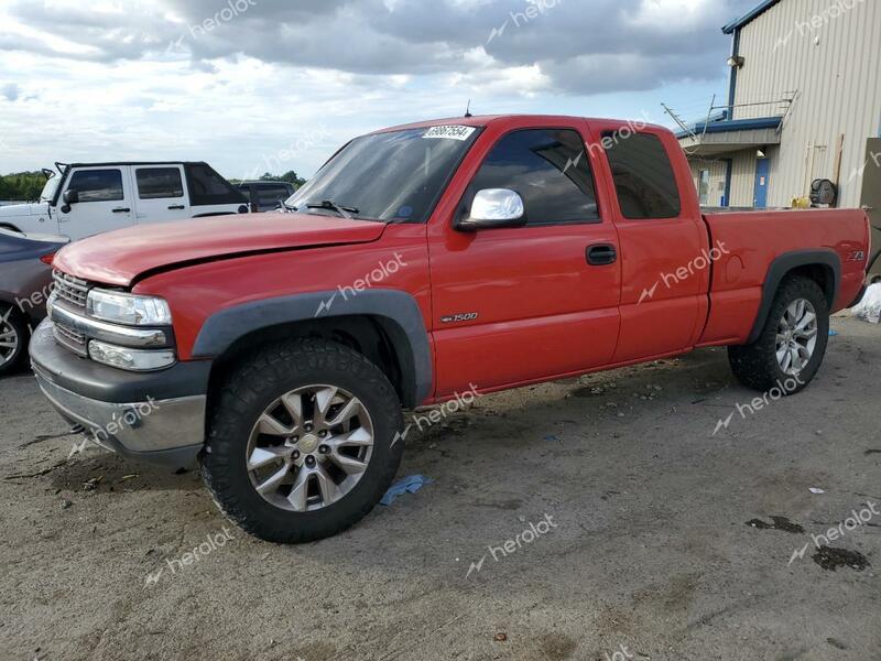 CHEVROLET SILVERADO 2001 red  gas 1GCEK19T91E185219 photo #1