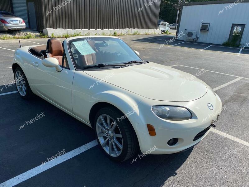 MAZDA MX-5 MIATA 2006 white converti gas JM1NC25F860113578 photo #1