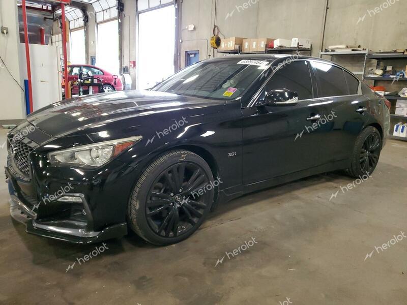 INFINITI Q50 LUXE 2018 black  gas JN1EV7AR8JM436184 photo #1