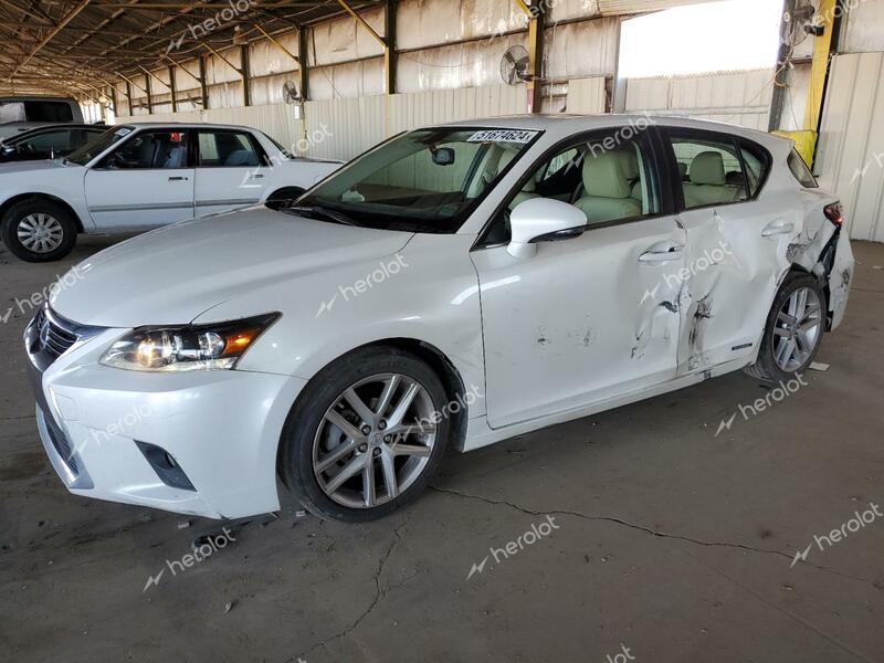 LEXUS CT 200 2017 white  hybrid engine JTHKD5BH9H2289293 photo #1