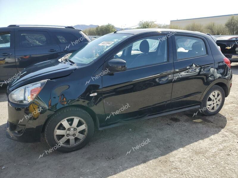 MITSUBISHI MIRAGE DE 2014 black hatchbac gas ML32A3HJ7EH023615 photo #1