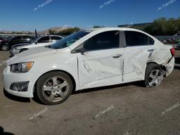 CHEVROLET SONIC LTZ 2012 white sedan 4d gas 1G1JE5SH0C4190278 photo #2