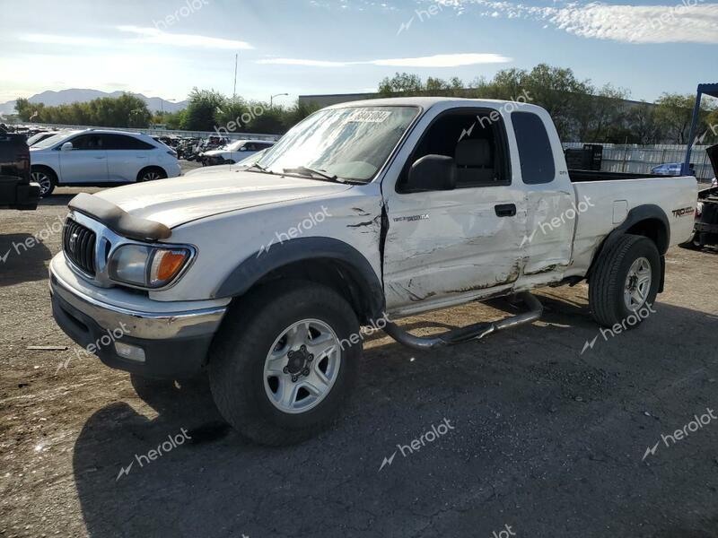 TOYOTA TACOMA XTR 2003 white club cab gas 5TEWN72N23Z189767 photo #1