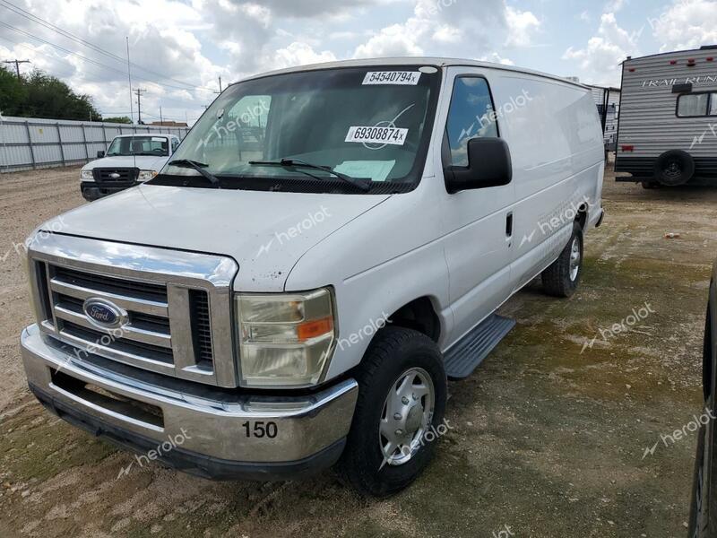 FORD ECONOLINE 2008 white extended diesel 1FTSS34P18DA48249 photo #1