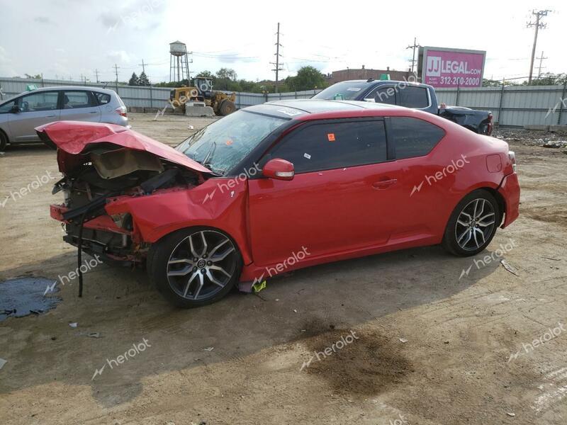 TOYOTA SCION TC 2015 red hatchbac gas JTKJF5C77F3093995 photo #1