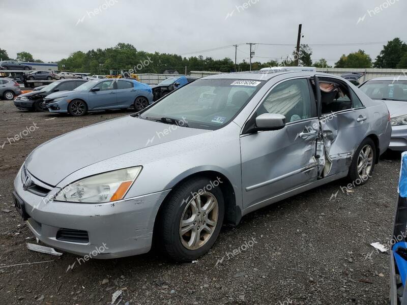 HONDA ACCORD EX 2006 silver sedan 4d gas 1HGCM56796A096265 photo #1