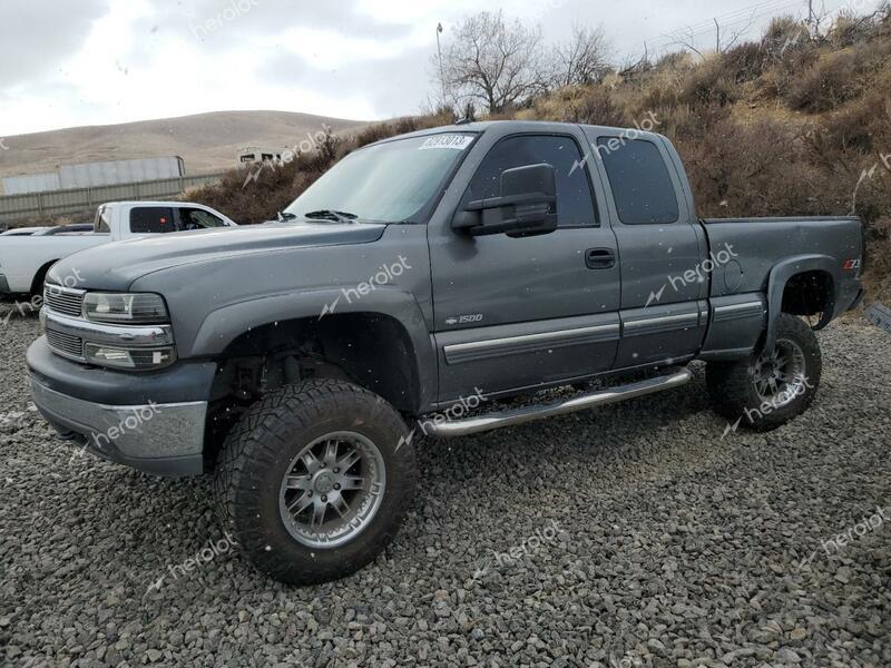 CHEVROLET SILVERADO 2002 gray  gas 1GCEK19T52E241884 photo #1