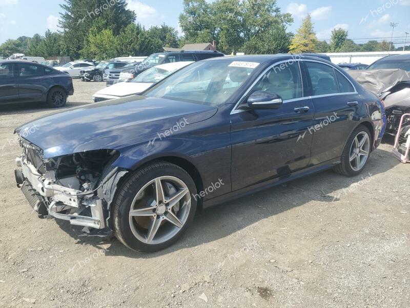 MERCEDES-BENZ C 300 4MAT 2015 blue sedan 4d gas 55SWF4KB1FU006607 photo #1