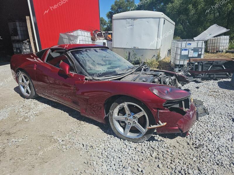 CHEVROLET CORVETTE 2007 maroon  gas 1G1YY26U675127018 photo #1