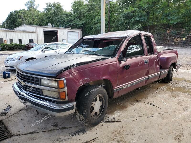 CHEVROLET GMT-400 C1 1995 burgundy club cab gas 2GCEC19K0S1229082 photo #1