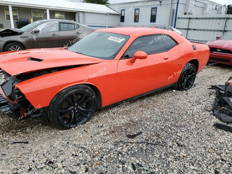 DODGE CHALLENGER 2018 orange  flexible fuel 2C3CDZAG0JH305565 photo #1