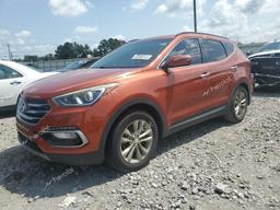 HYUNDAI SANTA FE S 2017 orange  gas 5XYZU4LA2HG502375 photo #2