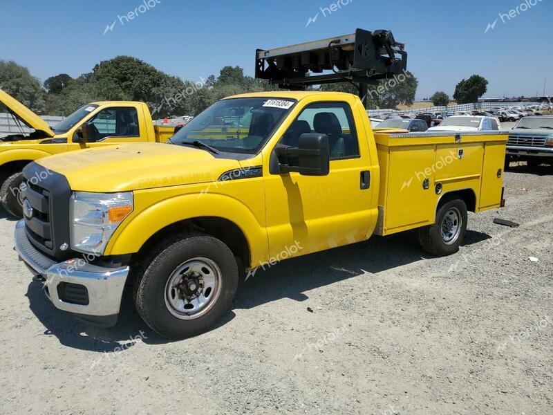 FORD F250 SUPER 2016 yellow pickup gas 1FDBF2A62GEA74289 photo #1