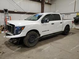 NISSAN TITAN SV 2018 white  gas 1N6AA1E52JN548076 photo #2