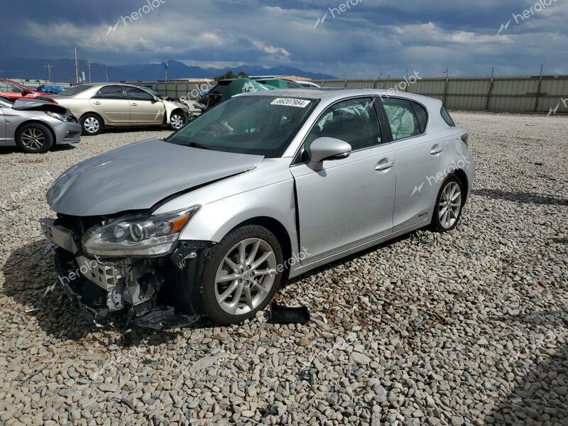 LEXUS CT 200 2012 white hatchbac hybrid engine JTHKD5BHXC2058914 photo #1