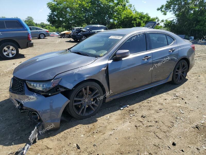 ACURA TLX TECH+A 2018 gray  gas 19UUB2F67JA012484 photo #1