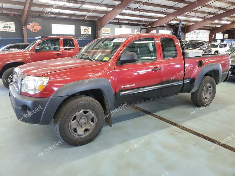 TOYOTA TACOMA ACC 2010 red club cab gas 5TEUX4EN4AZ690197 photo #1