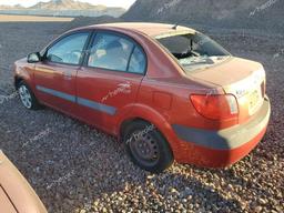 KIA RIO 2006 red sedan 4d gas KNADE123766080982 photo #3