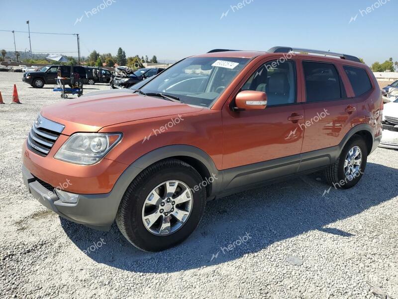 KIA BORREGO LX 2009 orange  gas KNDJJ741095019760 photo #1