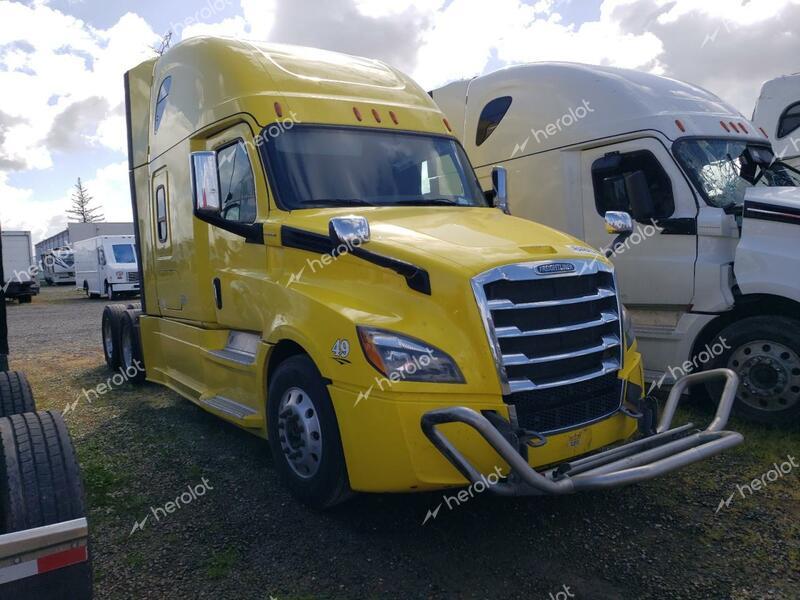 FREIGHTLINER CASCADIA 1 2019 yellow  diesel 3AKJHHDR5KSKM4388 photo #1