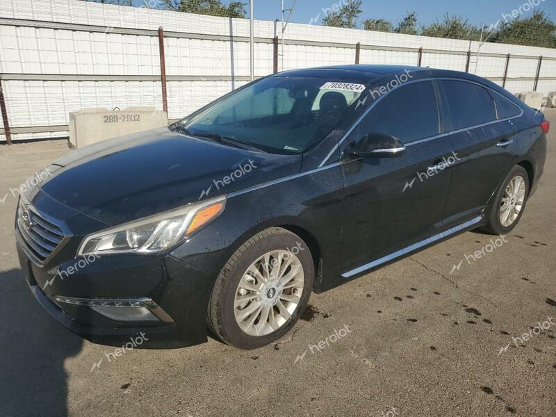 HYUNDAI SONATA SPO 2015 black  gas 5NPE34AF5FH252992 photo #1