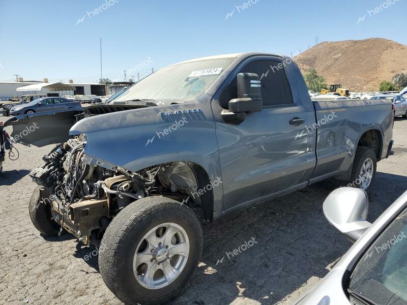 CHEVROLET SILVERADO 2021 gray  gas 3GCNWAEF8MG172995 photo #1