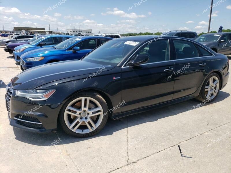 AUDI A6 PREMIUM 2016 black  gas WAUFGAFC7GN043774 photo #1