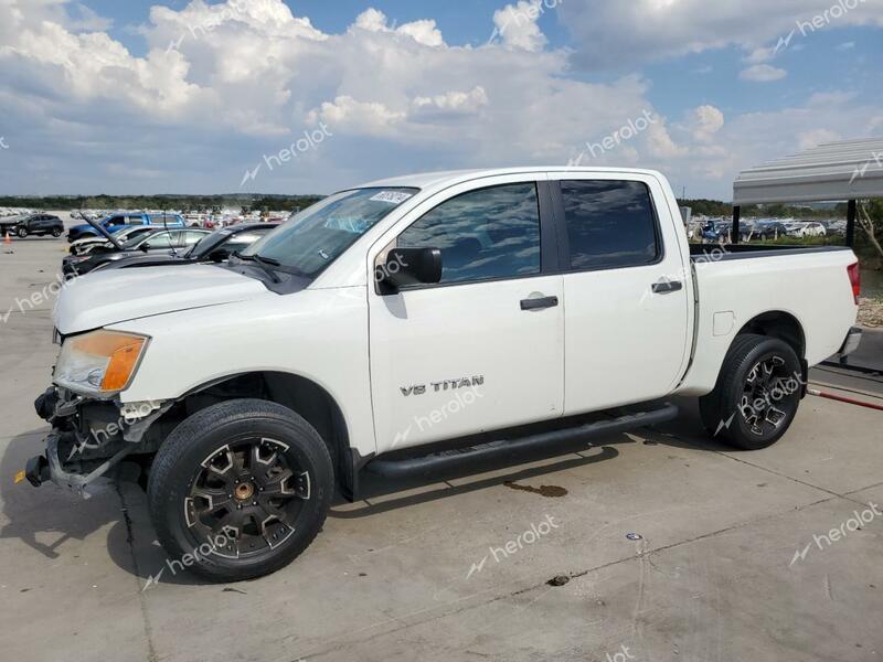 NISSAN TITAN S 2011 white  flexible fuel 1N6BA0EK8BN302106 photo #1