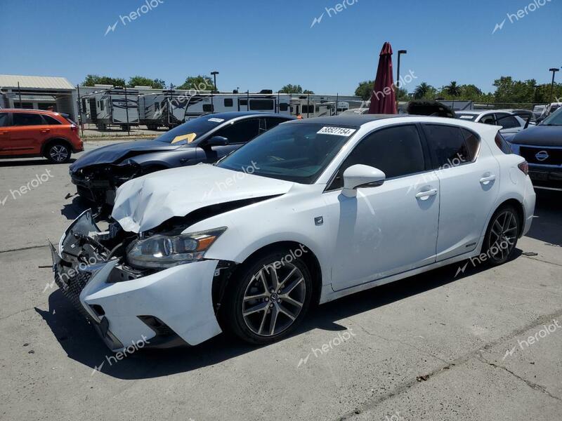 LEXUS CT 200 2015 white  hybrid engine JTHKD5BH2F2229305 photo #1