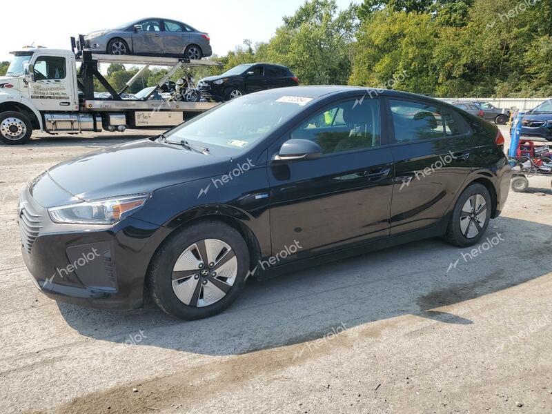 HYUNDAI IONIQ BLUE 2017 black  hybrid engine KMHC65LC1HU022488 photo #1