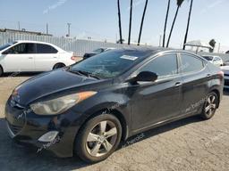 HYUNDAI ELANTRA GL 2013 black sedan 4d gas KMHDH4AE5DU602902 photo #2