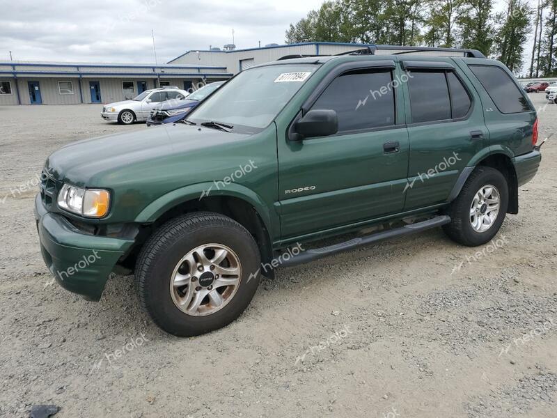 ISUZU RODEO S 2002 green  gas 4S2DM58W224309531 photo #1