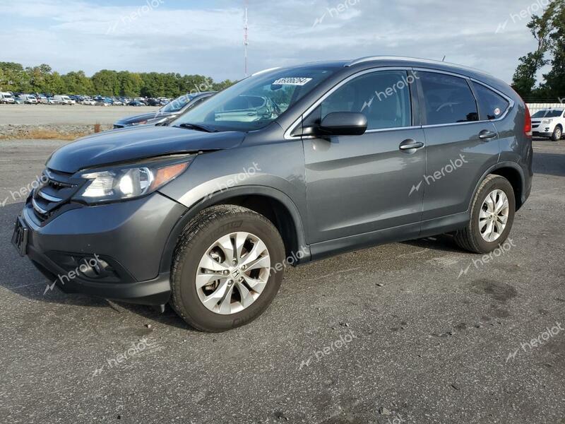 HONDA CR-V EXL 2014 charcoal  gas 5J6RM4H77EL059955 photo #1