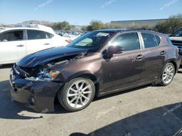 LEXUS CT 200 2012 brown  hybrid engine JTHKD5BH5C2090850 photo #2