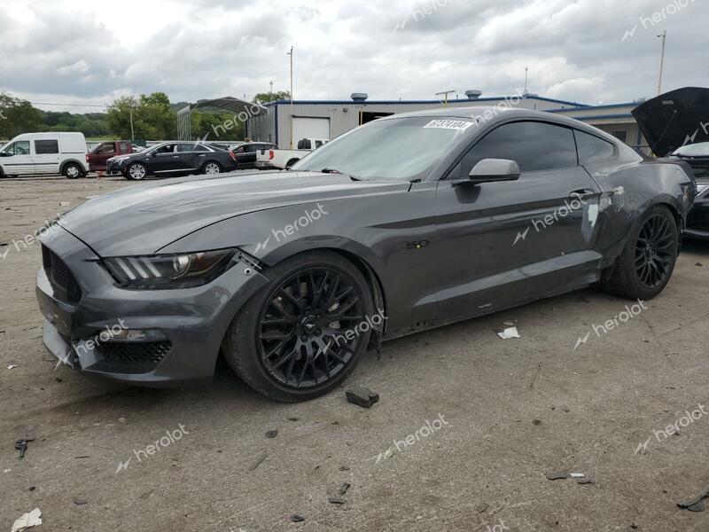 FORD MUSTANG GT 2015 gray coupe gas 1FA6P8CFXF5387923 photo #1