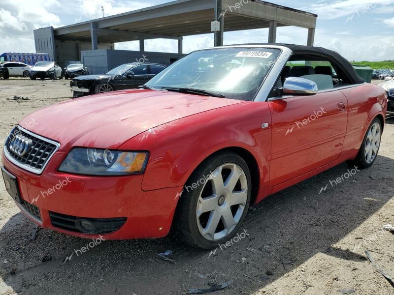 AUDI S4 QUATTRO 2005 red converti gas WUARL48H75K901462 photo #1