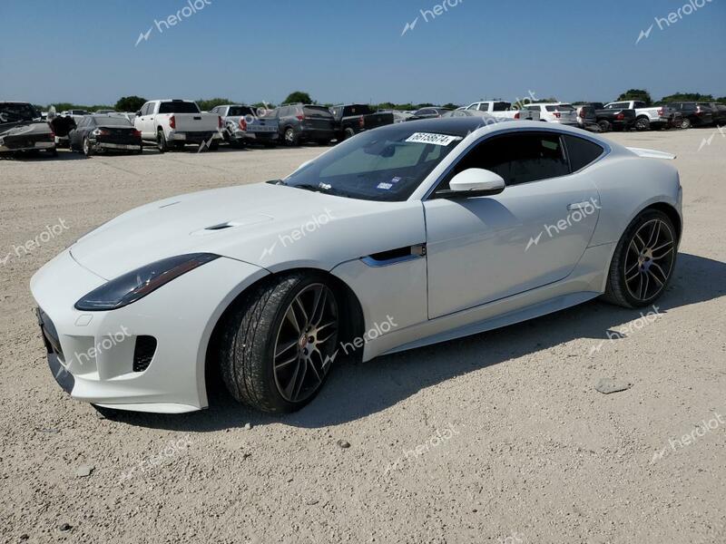 JAGUAR F-TYPE R 2017 white  gas SAJWJ6DL1HMK41490 photo #1