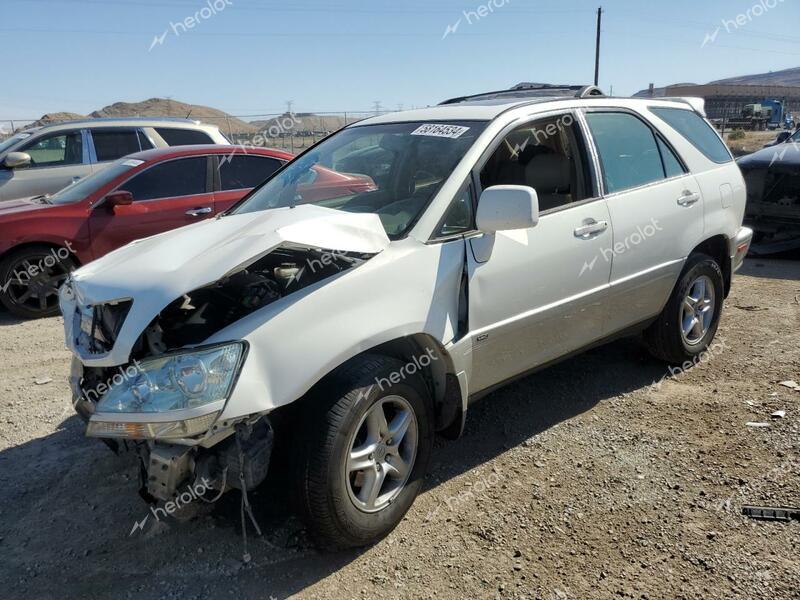 LEXUS RX300 2002 white  gas JTJGF10U220140038 photo #1