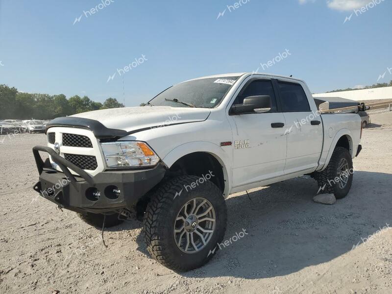 RAM 1500 SLT 2015 white crew pic diesel 1C6RR7LM7FS519331 photo #1