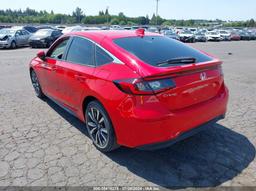 2022 HONDA CIVIC EX-L Red  Gasoline 19XFL1H72NE011332 photo #4