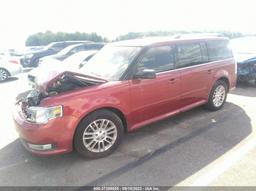 2013 FORD FLEX SEL Red  Gasoline 2FMGK5C80DBD05411 photo #3