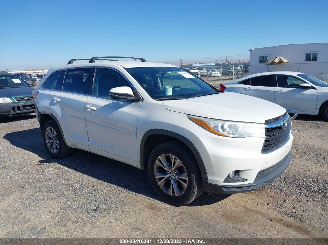 2016 TOYOTA HIGHLANDER LE PLUS V6 White  Gasoline 5TDZKRFH3GS121938 photo #1