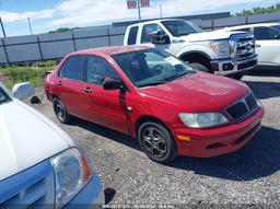 2002 MITSUBISHI LANCER ES Red  Gasoline JA3AJ26E72U050565 photo #2