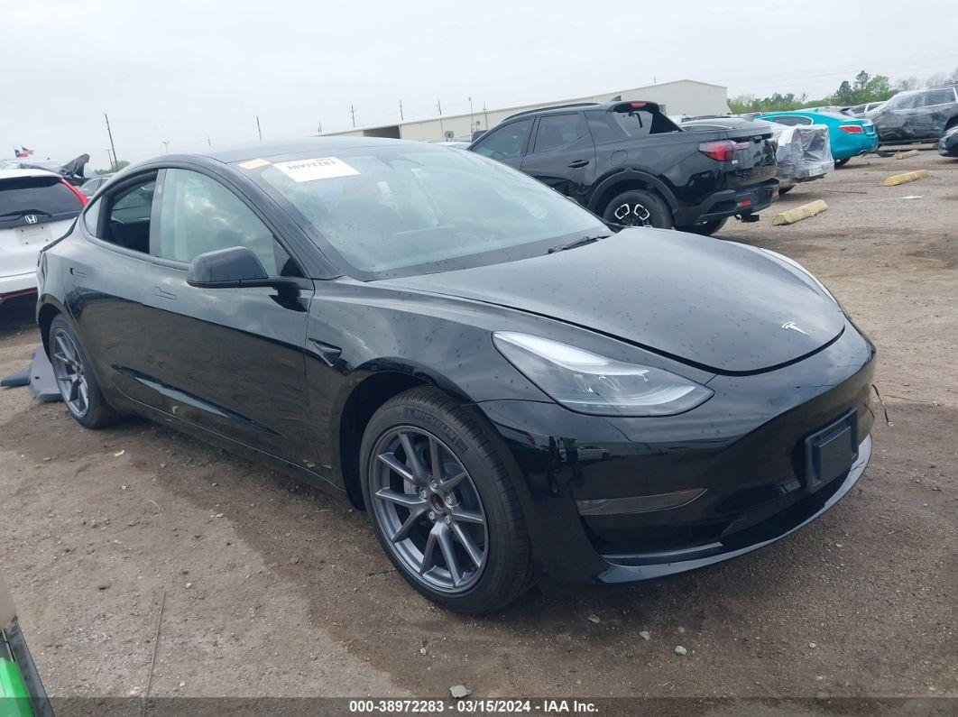 2023 TESLA MODEL 3 REAR-WHEEL DRIVE Black  Electric 5YJ3E1EA9PF649040 photo #1