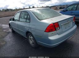 2003 HONDA CIVIC HYBRID Light Blue  Hybrid JHMES96683S019547 photo #4